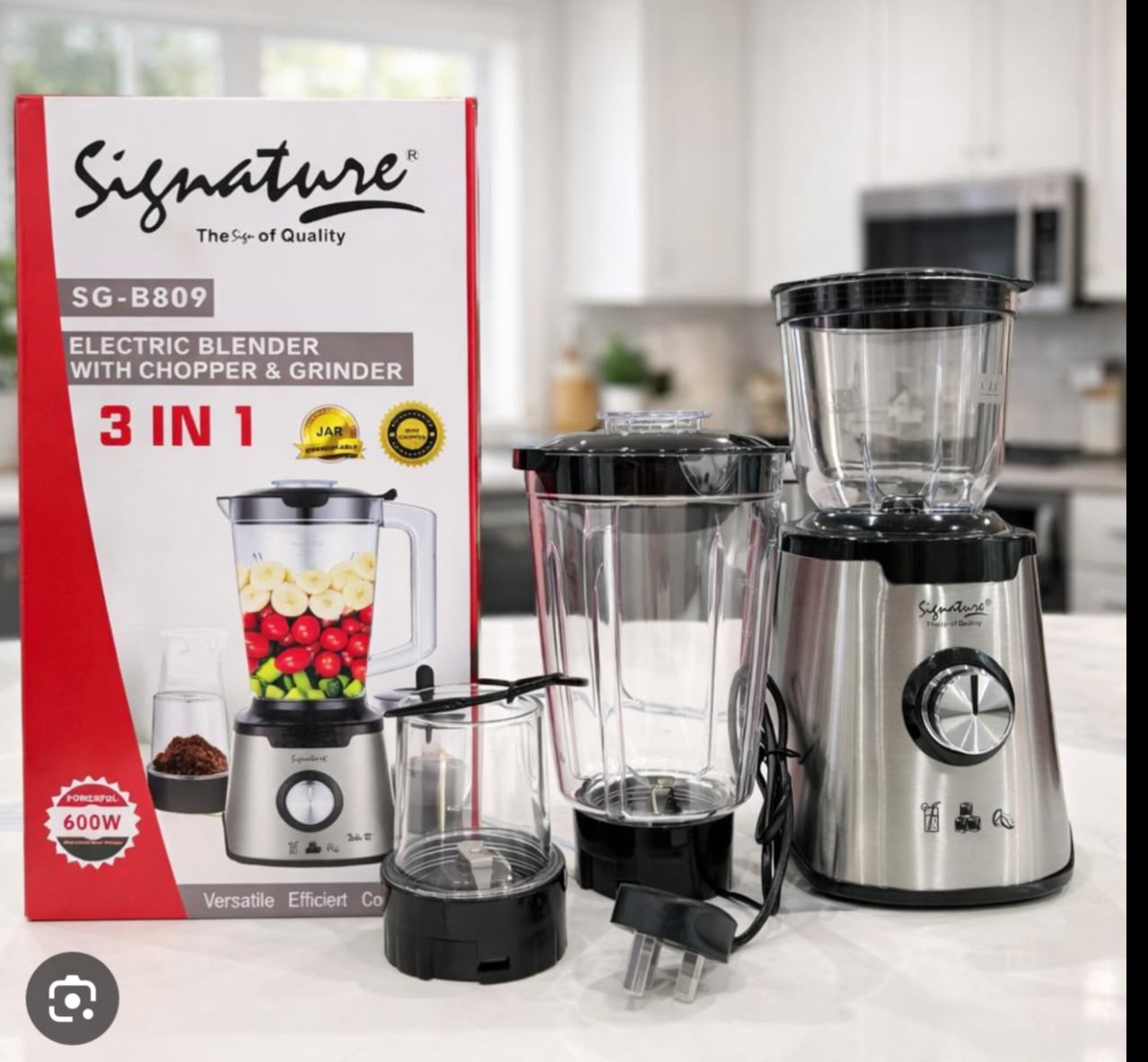 Signature SG-B809 3-in-1 electric blender,