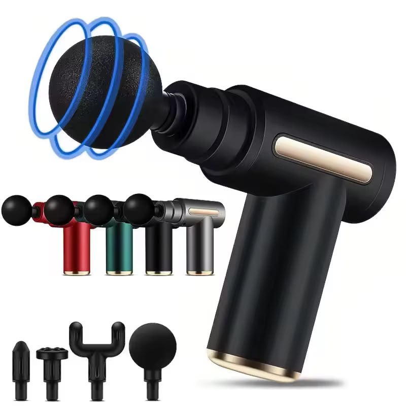 SMART Fascia Massage Gun with 6-speed motor and 4 interchangeable massage heads Massager