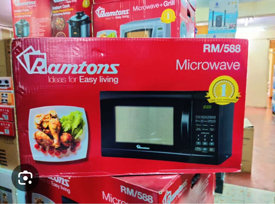 💥The Ramtons 20-Litre Digital Microwave (RM/762) is a compact, black countertop appliance